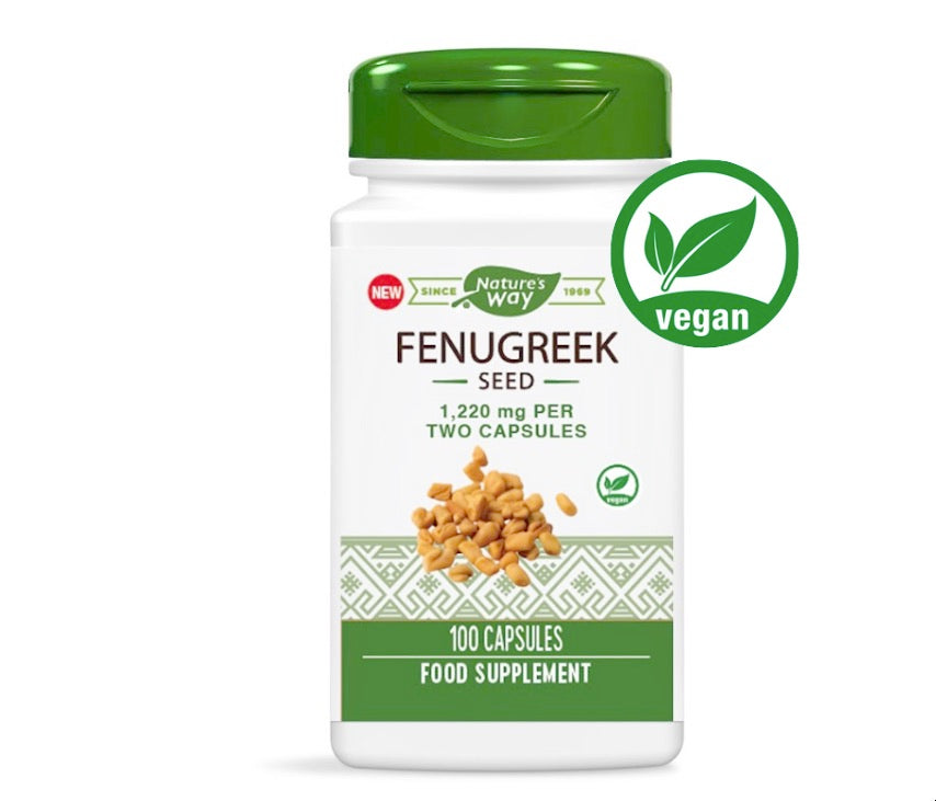 Nature's Way Graine de fenugrec, 610 mg, 180 capsules vegan